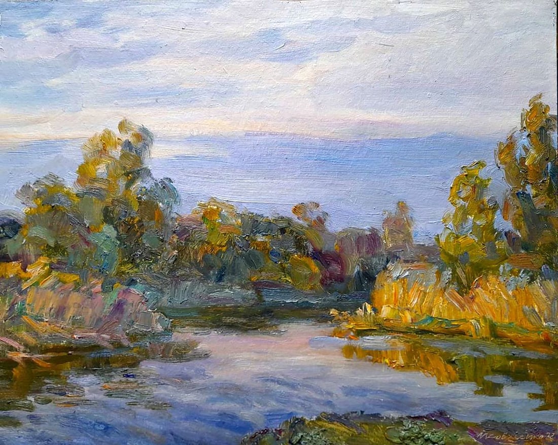 Oil painting Sunny day Kovalenko Ivan Mikhailovich: Title: Oil painting Sunny day Kovalenko Ivan Mikhailovich Description: NoKoval 170 *** ABOUT THIS PAINTING *** * TITLE: "Sunny day" * ARTISTS: Kovalenko Ivan Mikhailovich * SIZE: 40x50