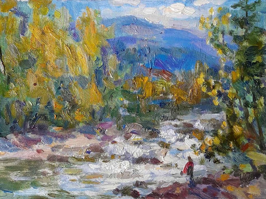 Oil painting Stream in the forest Kovalenko Ivan Mikhailovich (1 of 6)