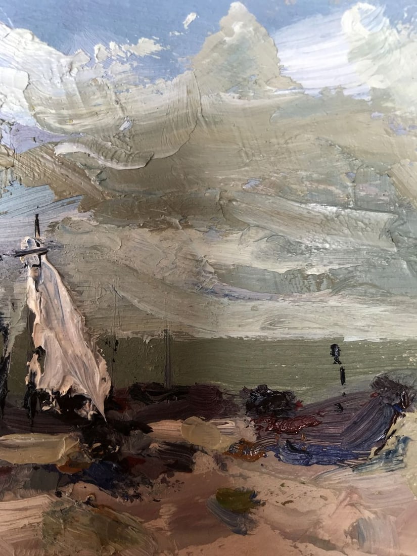 Oil painting Fisherman's Beach Alexander Nikolaevich Cherednichenko - 6