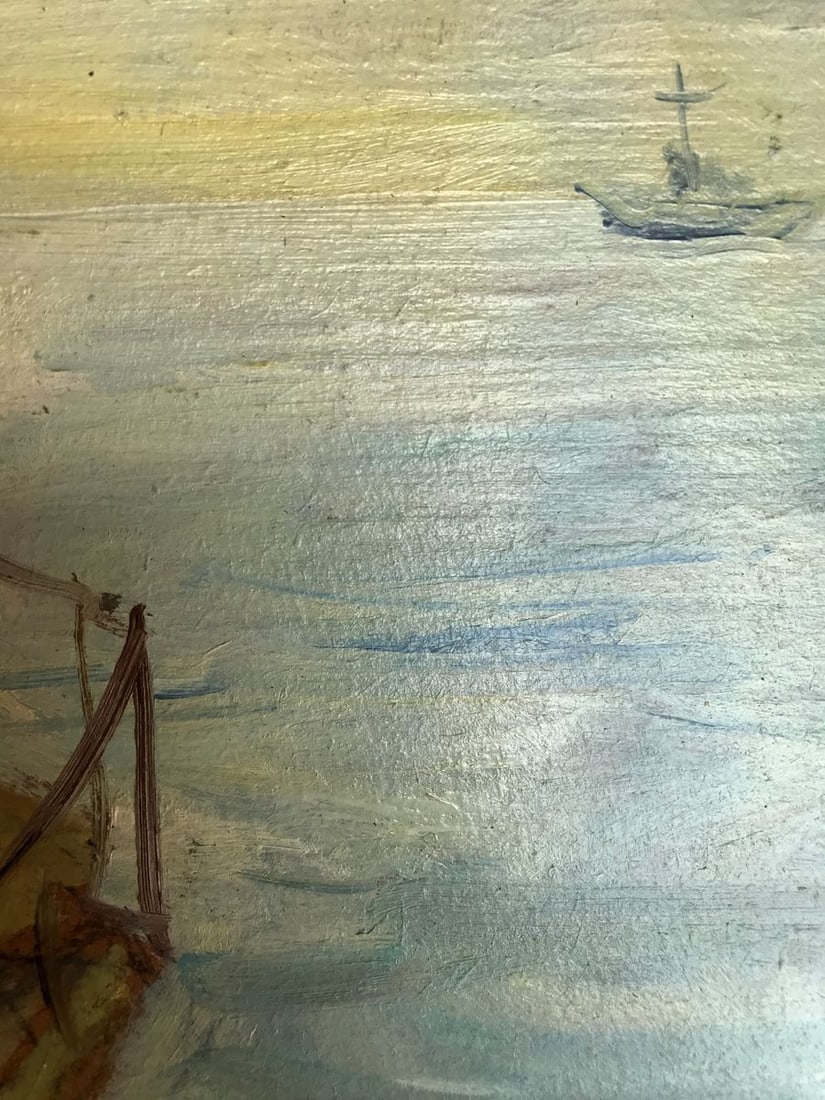 Oil painting On the pier Wihyrovskii Victor - 10