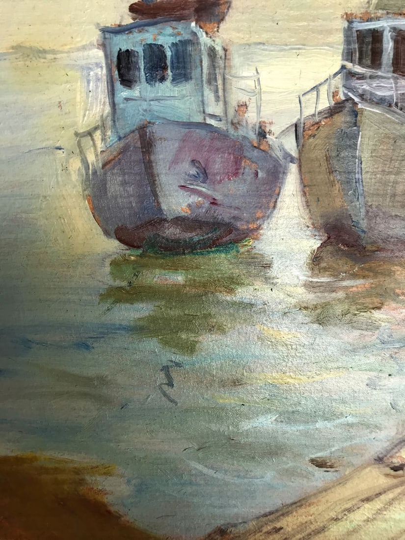 Oil painting On the pier Wihyrovskii Victor - 5