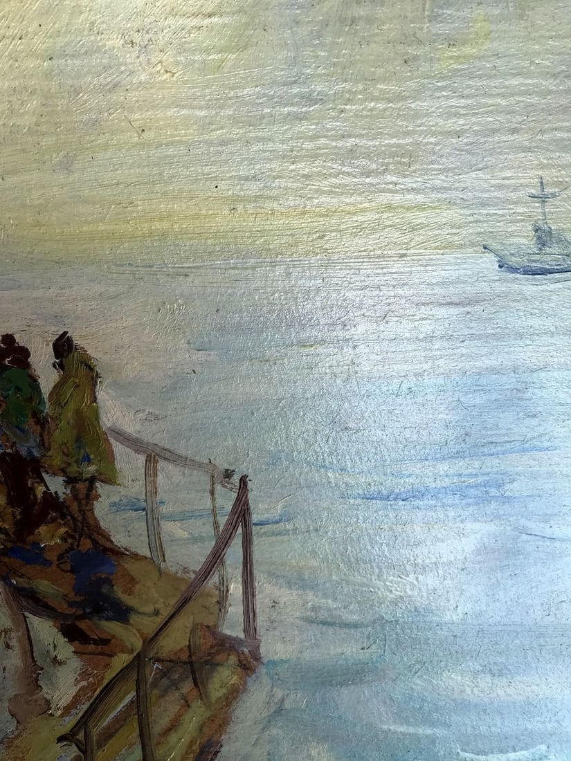 Oil painting On the pier Wihyrovskii Victor - 8