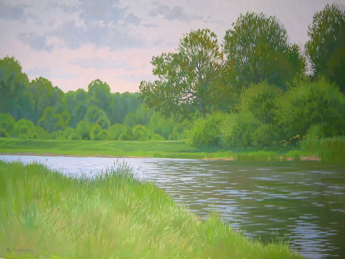 Oil painting July. It's a nasty day Kalebets Valery (1 of 5)