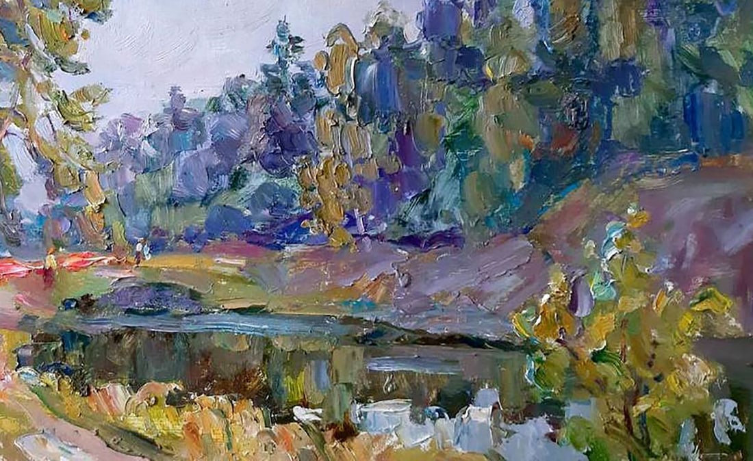 Oil painting Forest park Kovalenko Ivan Mikhailovich - 5