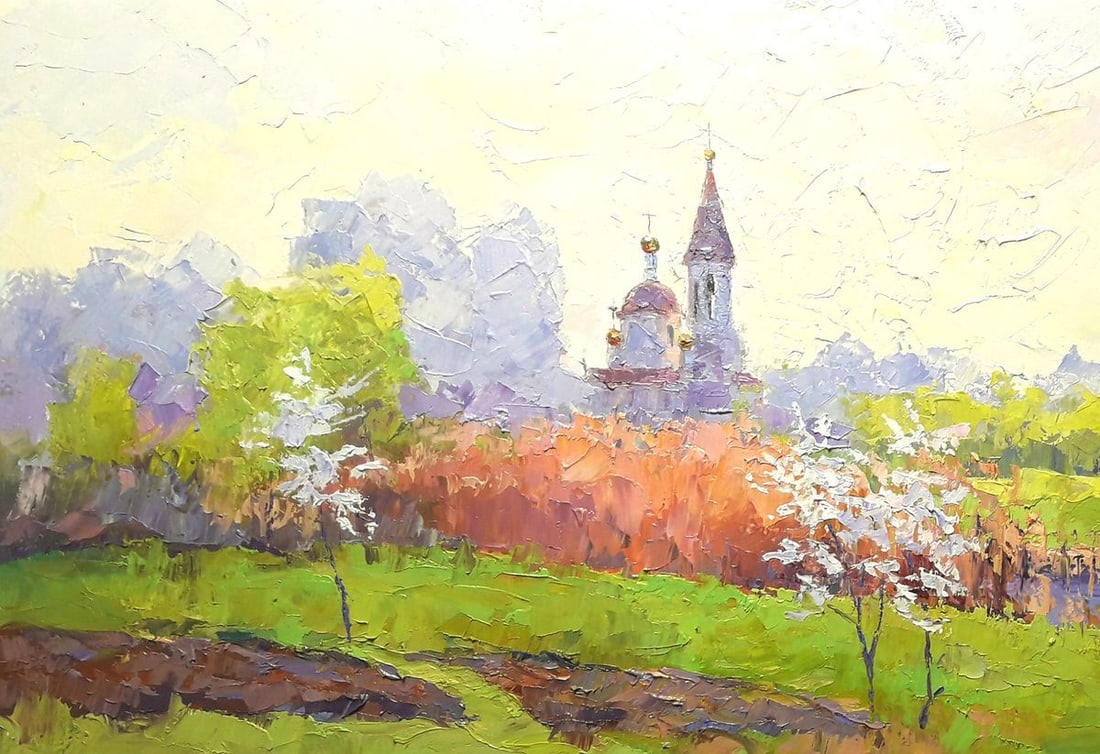 Oil painting Spring in Poltava region Serdyuk Boris Petrovich - 2
