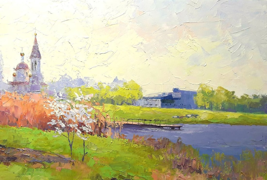 Oil painting Spring in Poltava region Serdyuk Boris Petrovich - 3