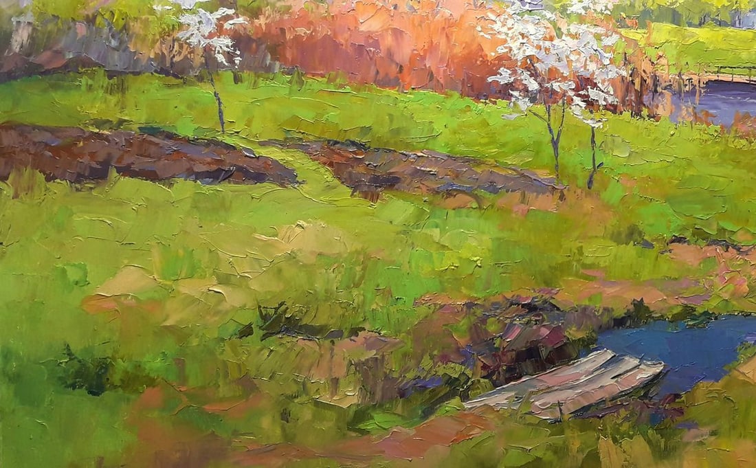 Oil painting Spring in Poltava region Serdyuk Boris Petrovich - 4