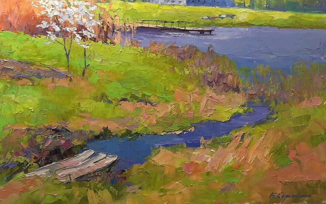 Oil painting Spring in Poltava region Serdyuk Boris Petrovich - 5