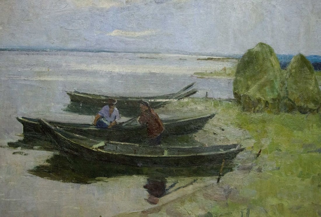 Oil painting Near the shore Sevastyanov Victor Grigorievich - 3