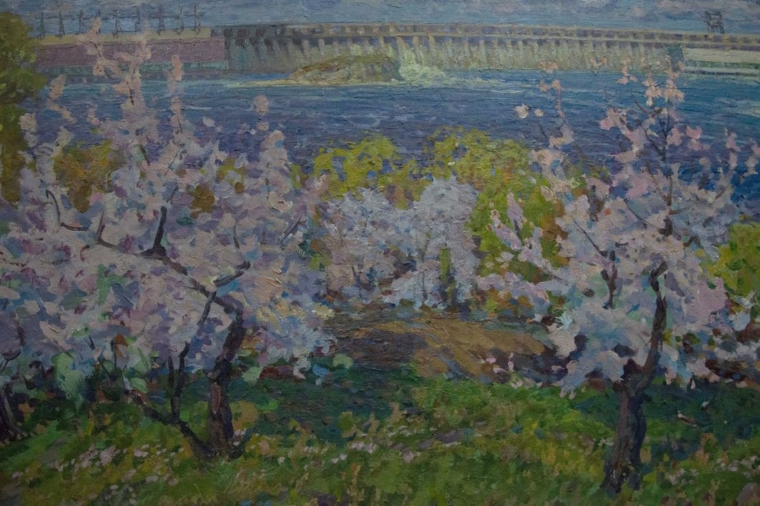 Oil painting Garden by the shore Fomin Anatoly Nikiforovich - 7