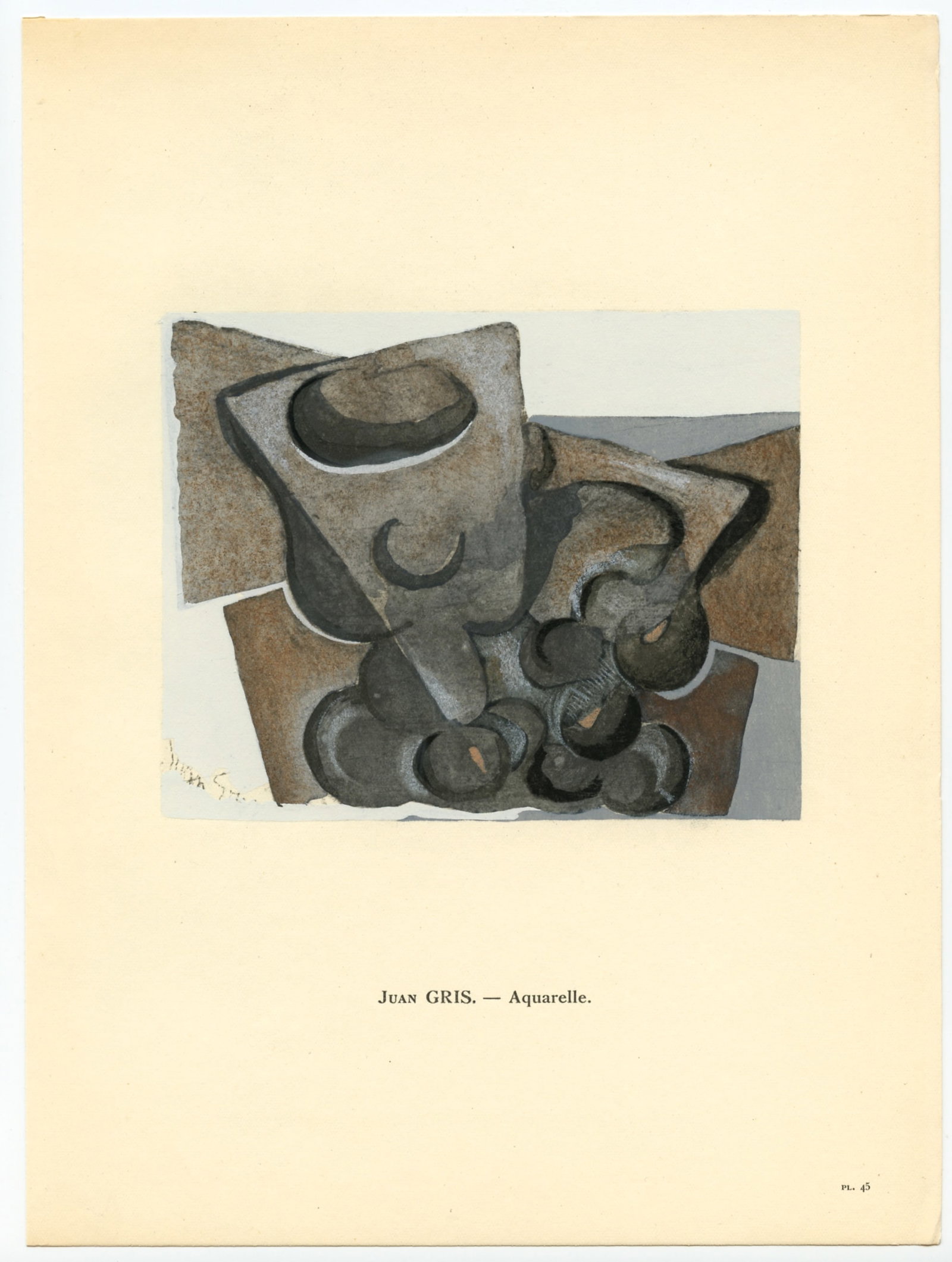 Juan Gris 1929 pochoir - 2