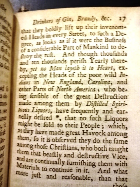 1754 Friendly Admonition Drinkers Gin Brandy Colonial Content - 4