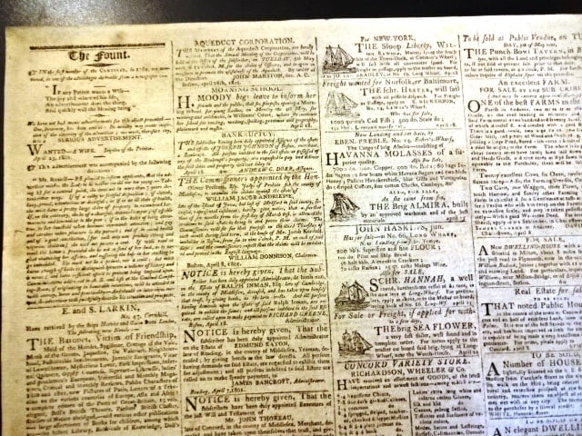 1801 Federalist Newspaper Acts Signed by John Adams - 4