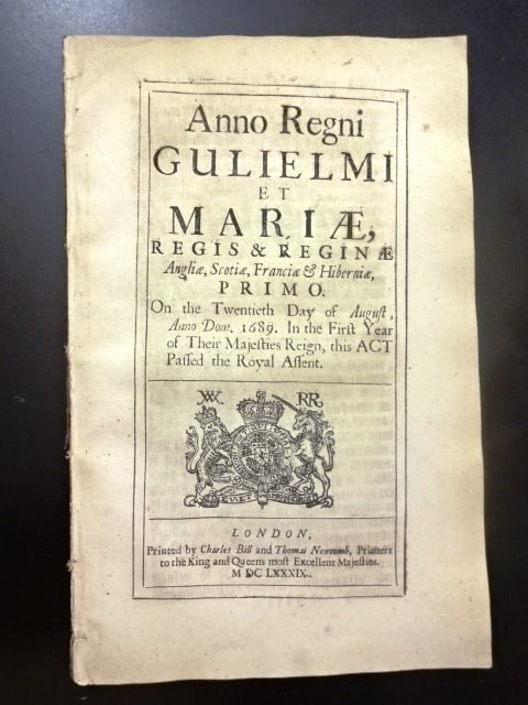 1689 English Act Prohibiting Trade with France: Title: 1689 English Act Prohibiting Trade with France Additional Information: An English act of Parliament passed during the reign of William and Mary in 1689 prohibiting all trade and commerce with F