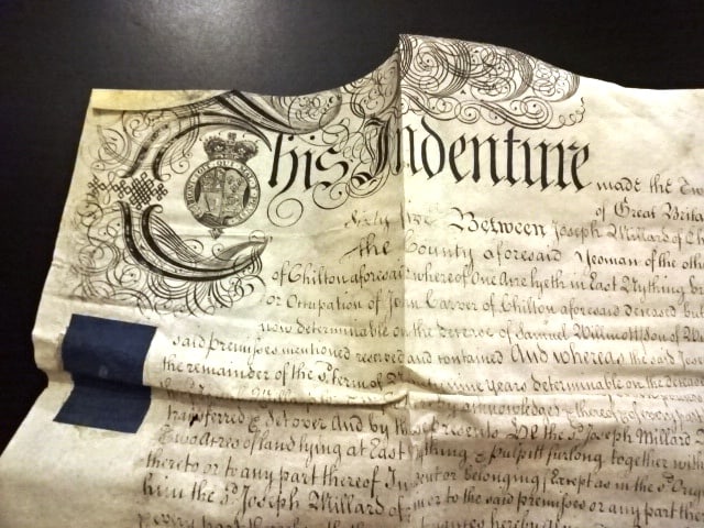 1765 English Vellum Indenture Red Wax Seal - 2