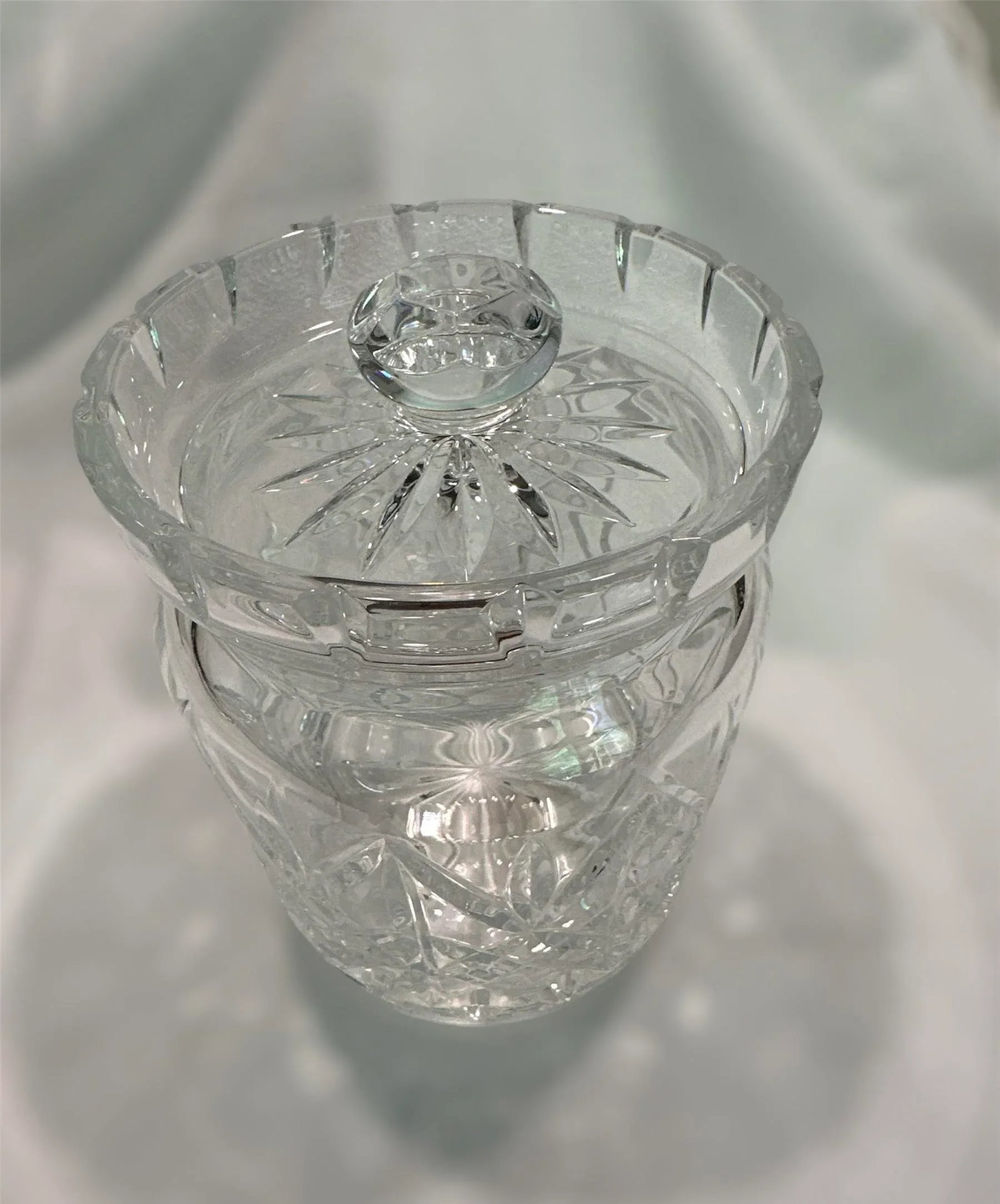 Waterford Crystal Glass Jim O'Leary Biscuit Barrel - 5