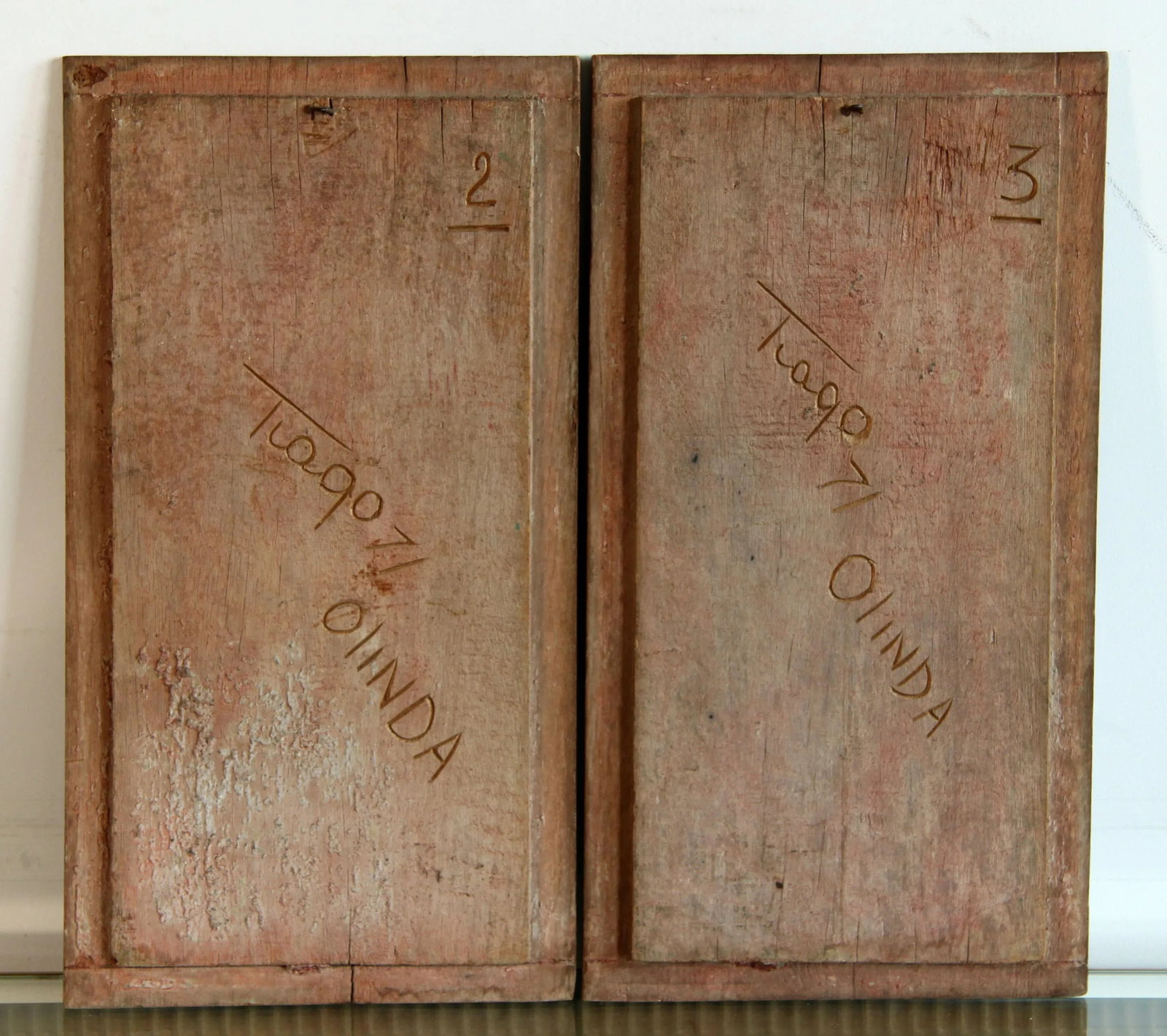 Vintage 1970's Brazilian Expressionist Folk Art Wall Plaques by Tiago Amorim - 8