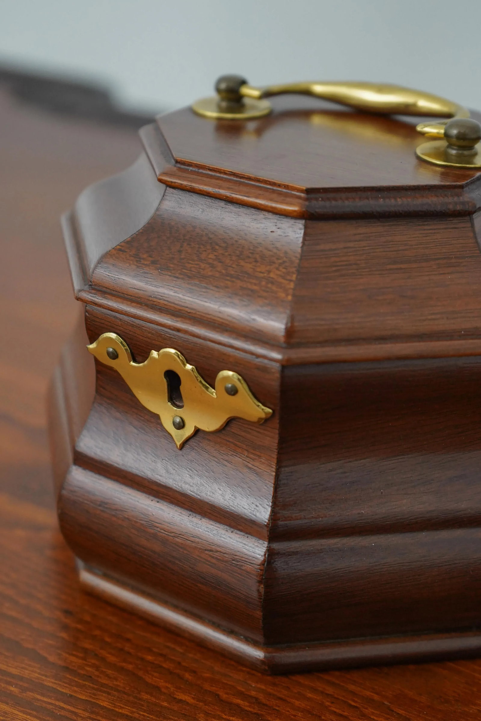 Virginia Metalcrafters Cw-101 Mahogany Tea Caddy - 4