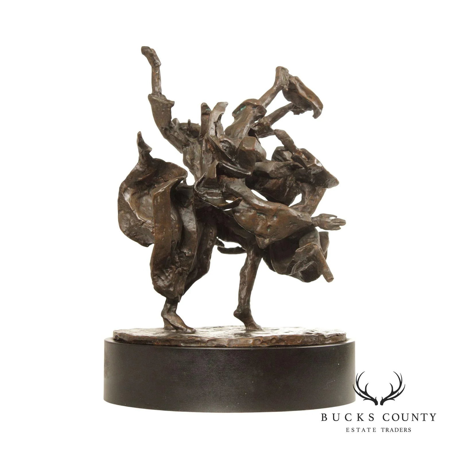 Laura Goodman Abstract Dancing Figures Bronze Sculpture - 13