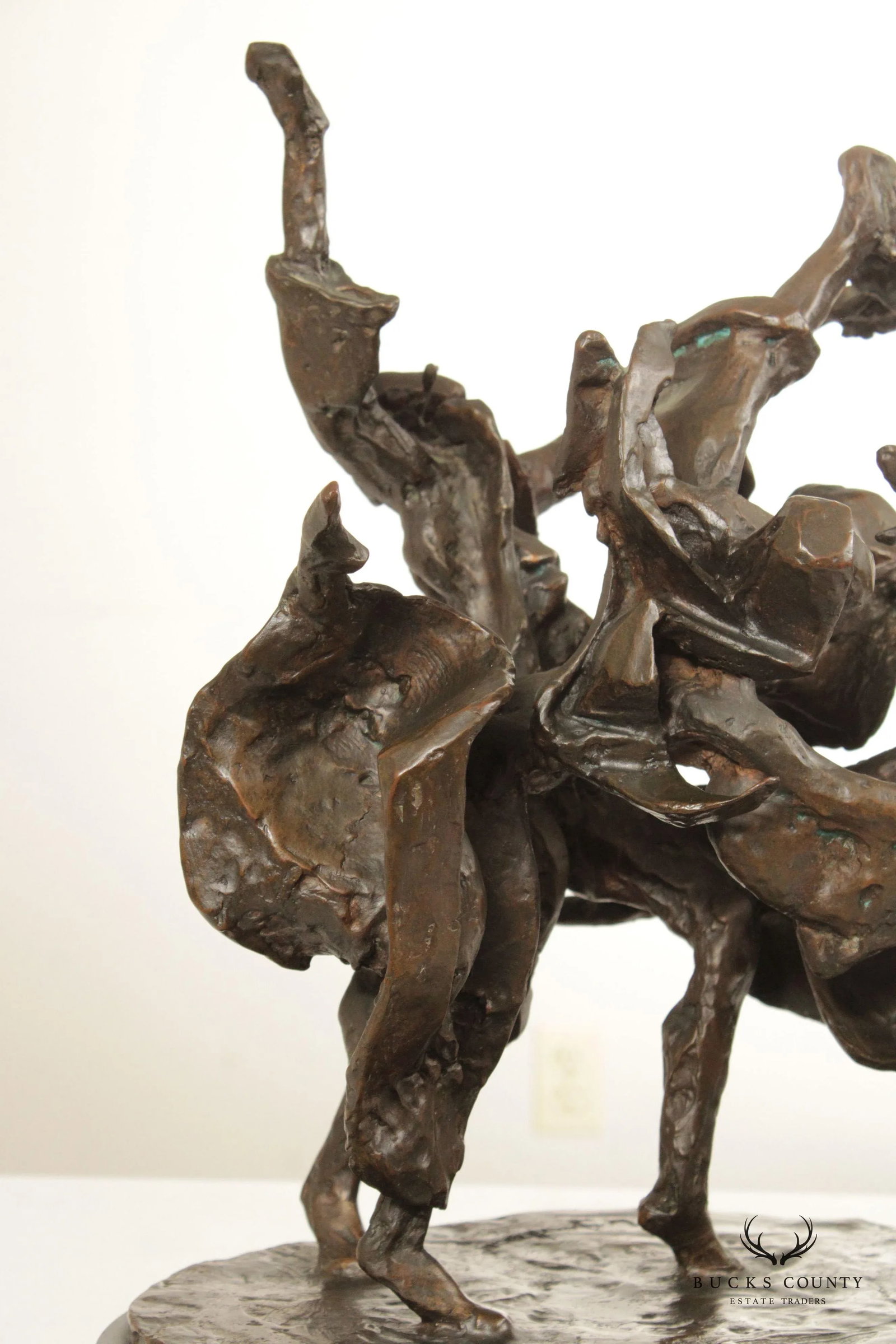 Laura Goodman Abstract Dancing Figures Bronze Sculpture - 7