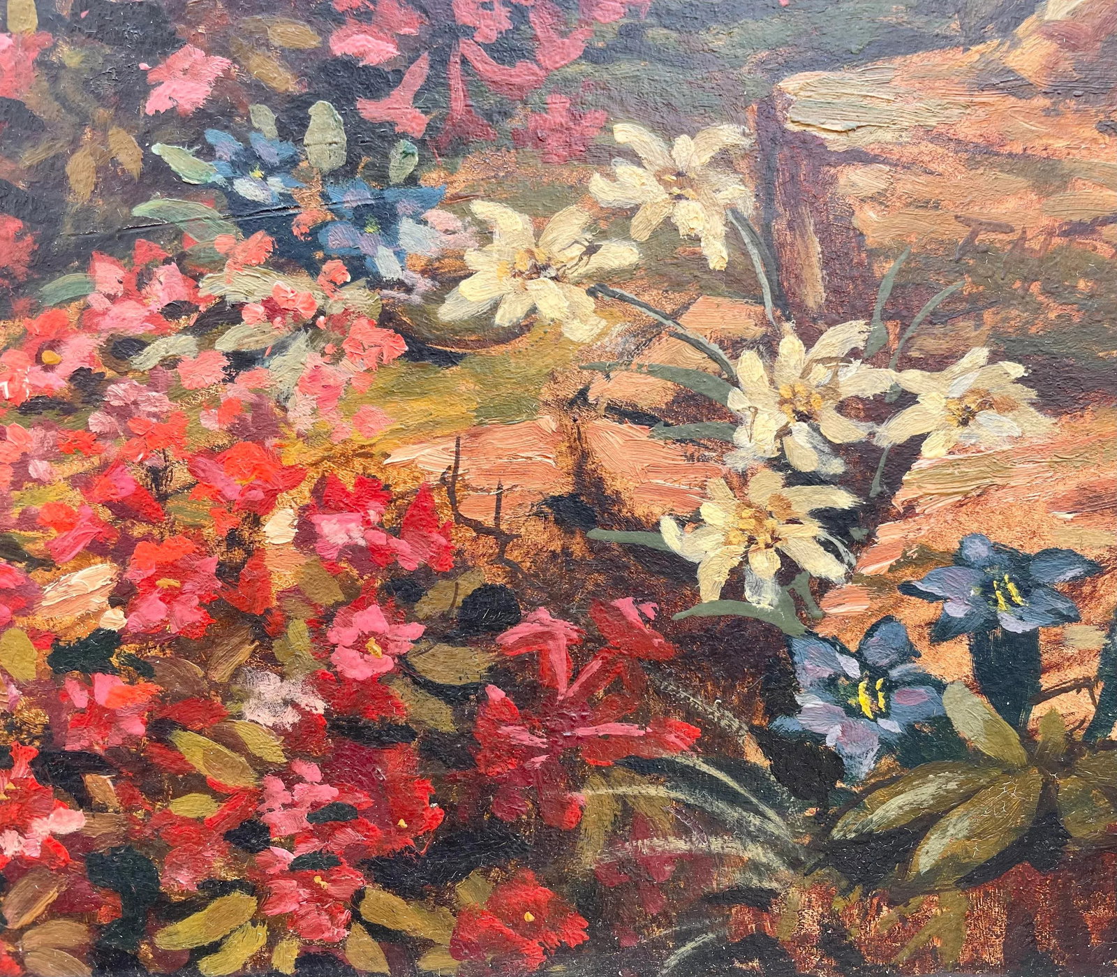 Late 1800s European Alpine Landscape Oil Painting, Signed - 5