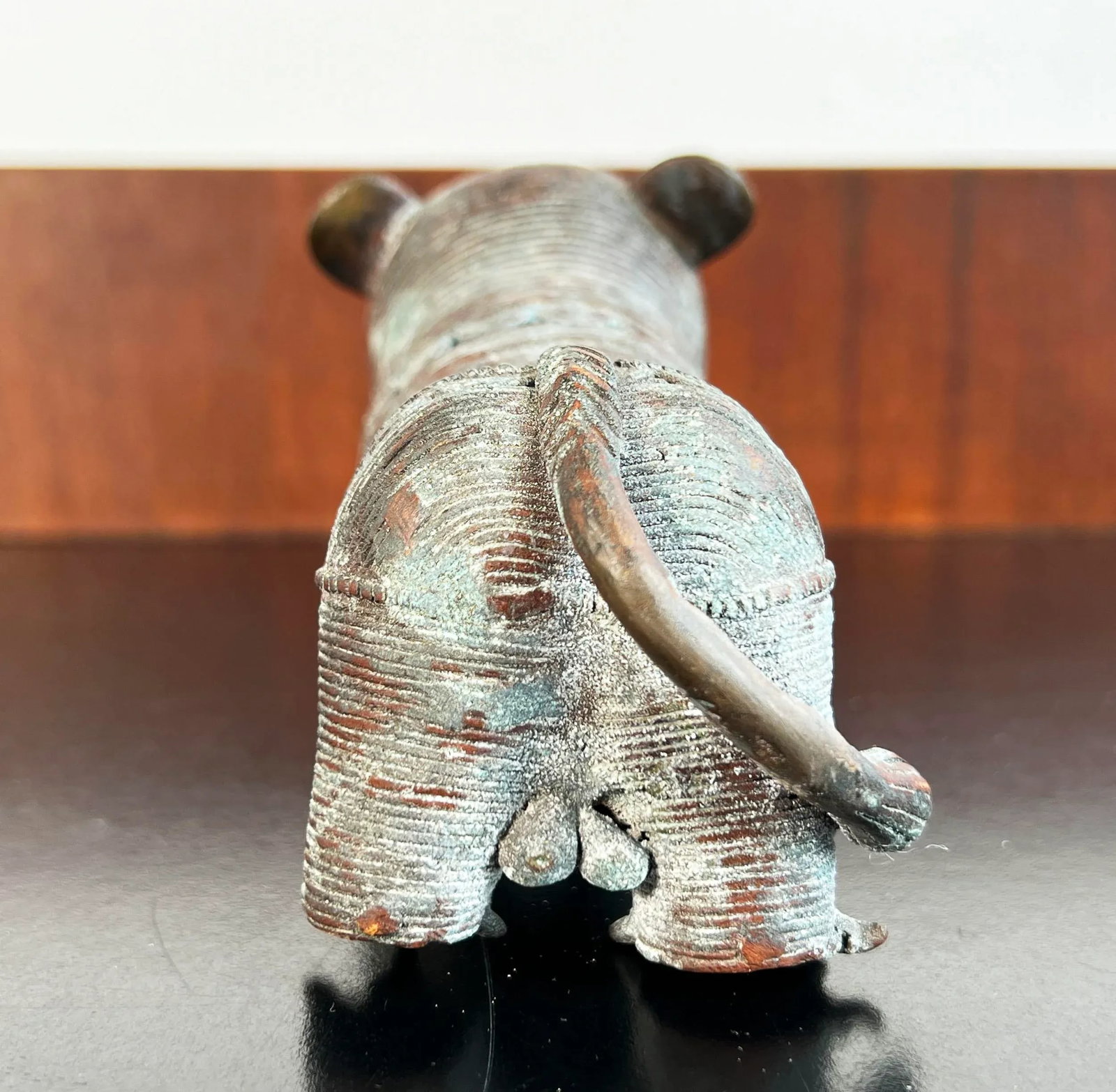 African Bronze of Leopard With Antelope Prey Sculpture - 5