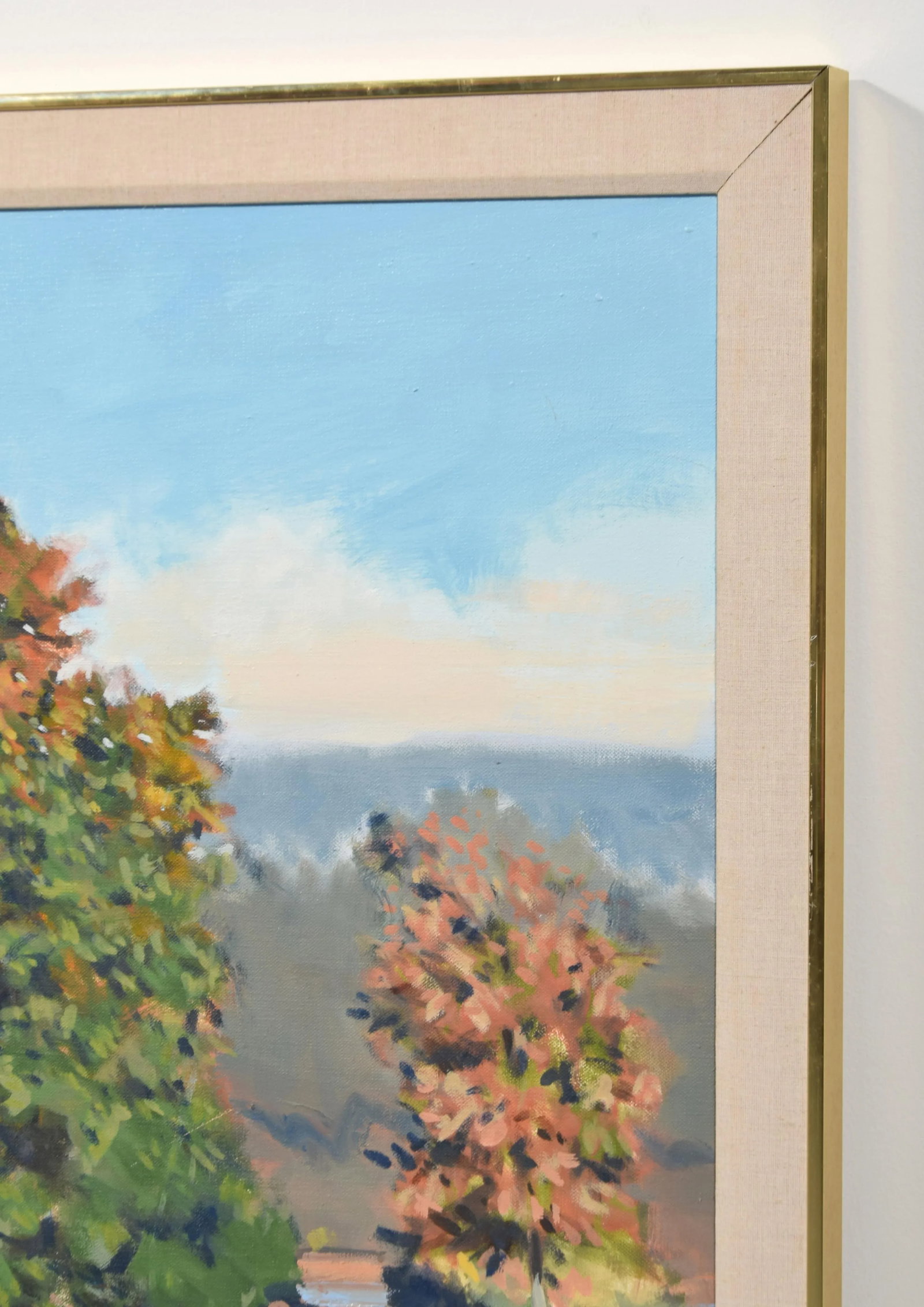 Large Original "Lake Panel Il" Landscape Painting Signed Richard Lewis Crozier - 4