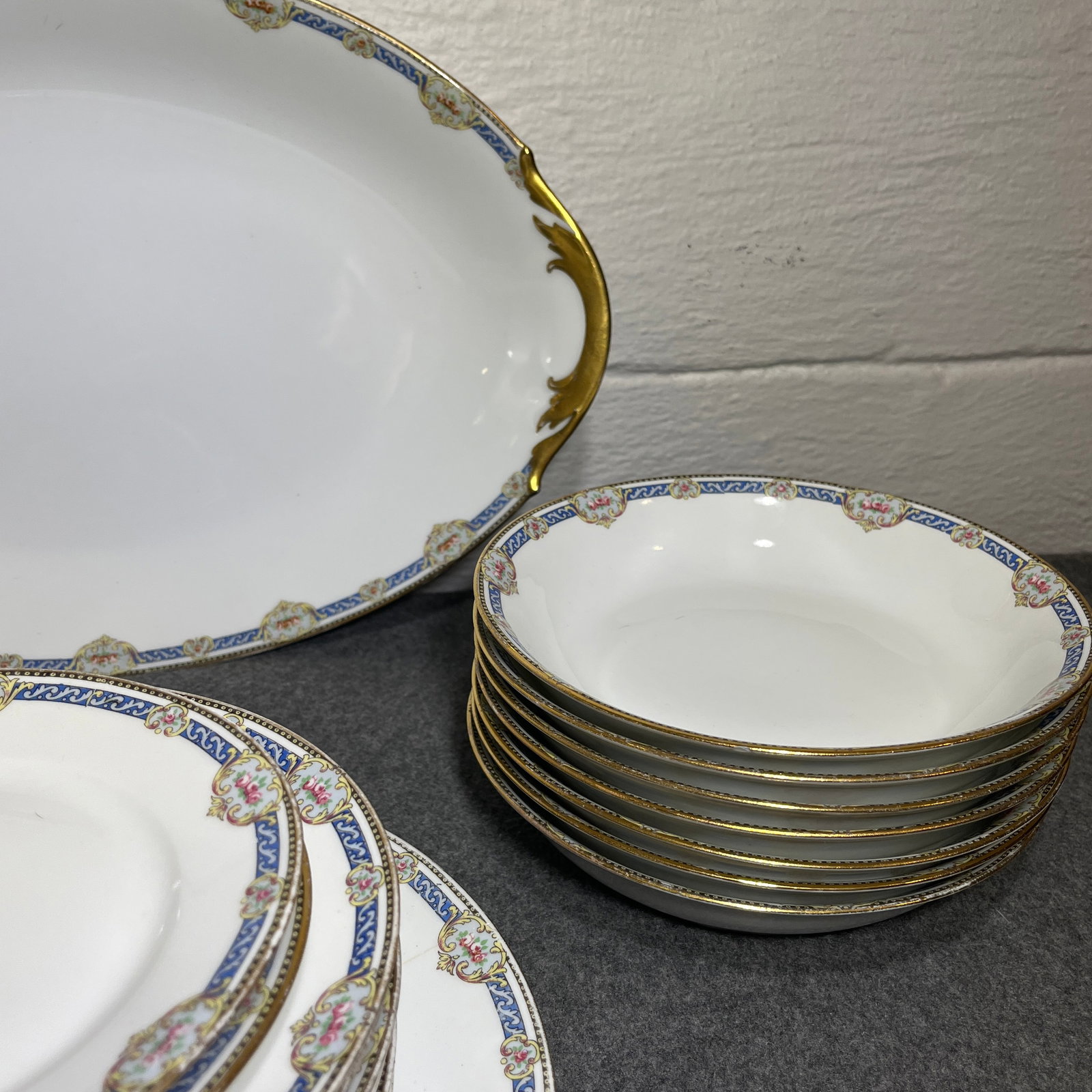 Antique Superior Limoges France Group of 20 Porcelain Serving Pieces - 5