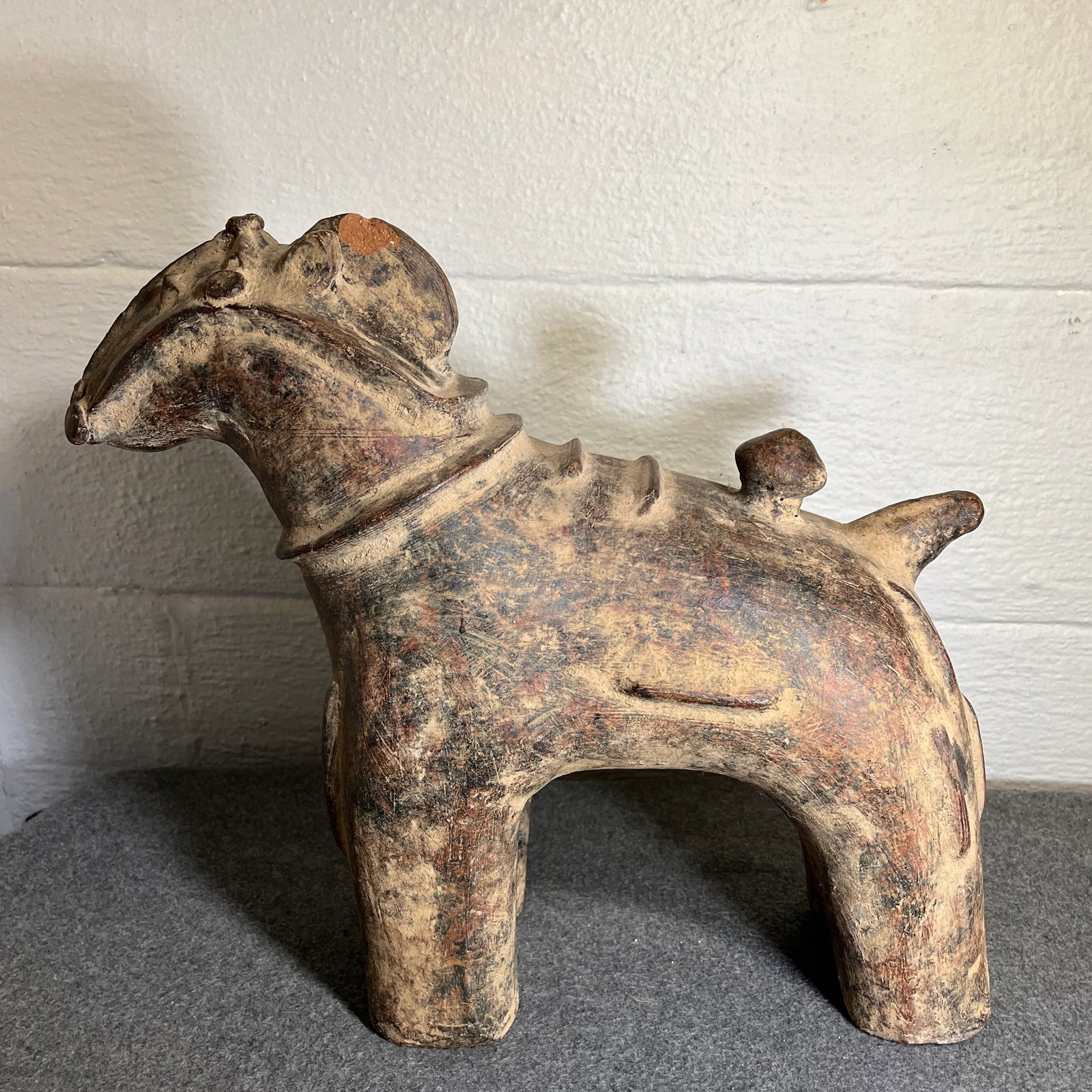 Mid 20th Century Japanese Haniwa Style Pottery Horse - 4