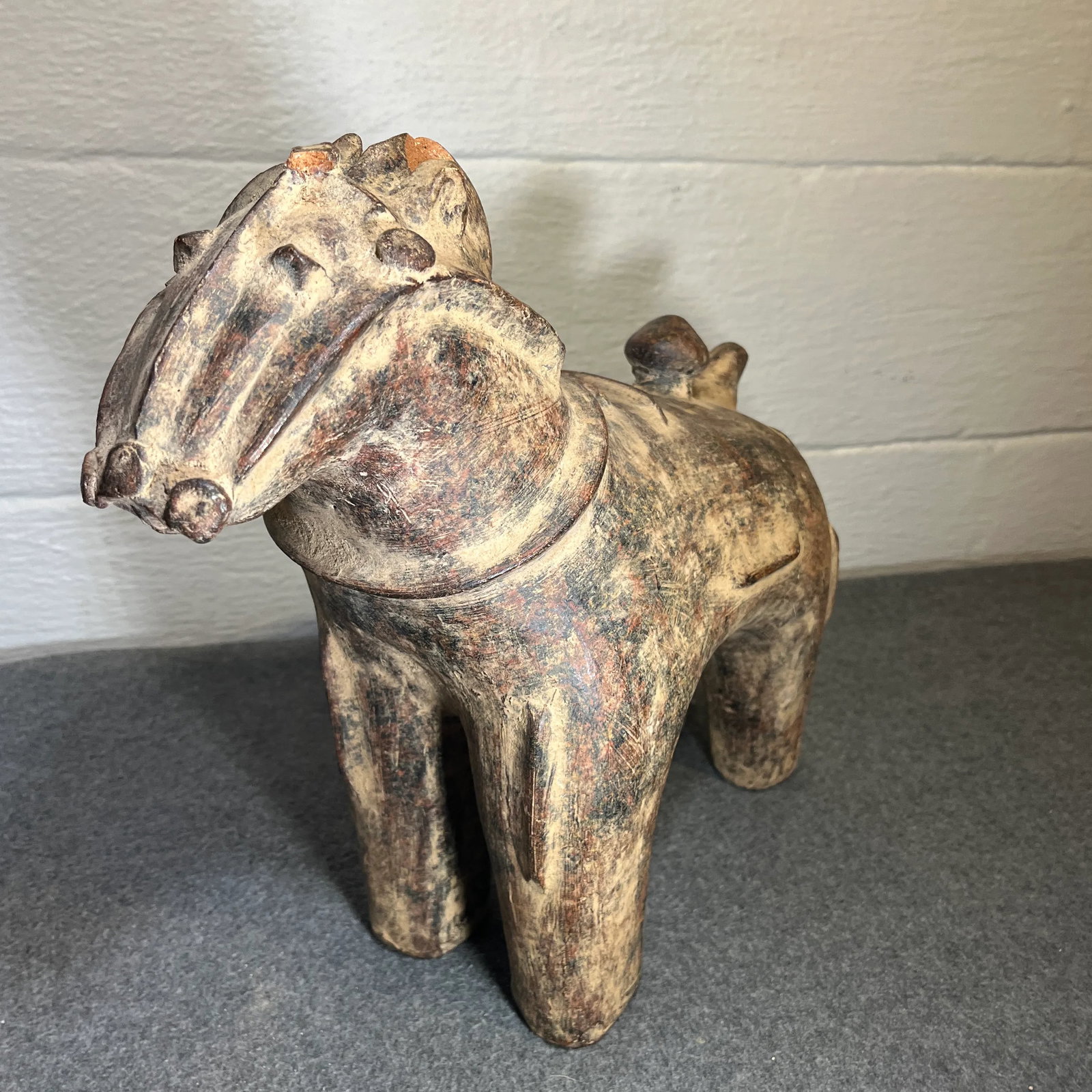 Mid 20th Century Japanese Haniwa Style Pottery Horse - 9