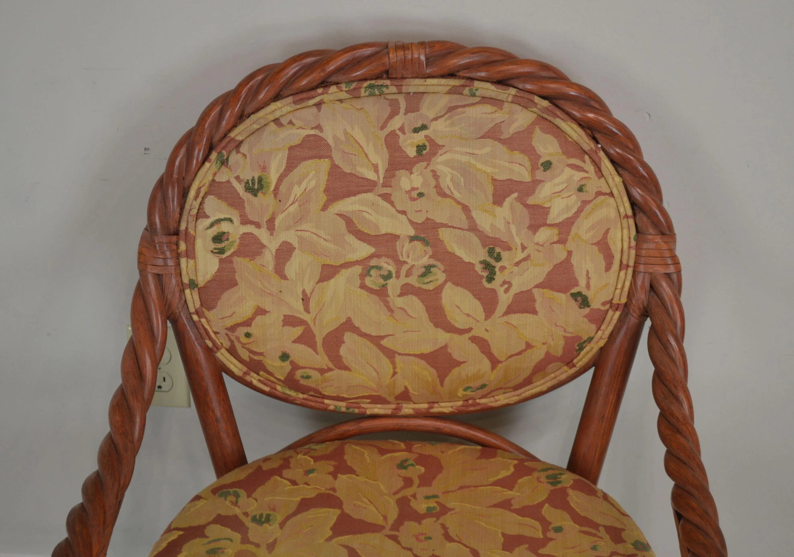 McGuire of San Francisco Painted Twist Rattan Armchairs - a Pair - 8