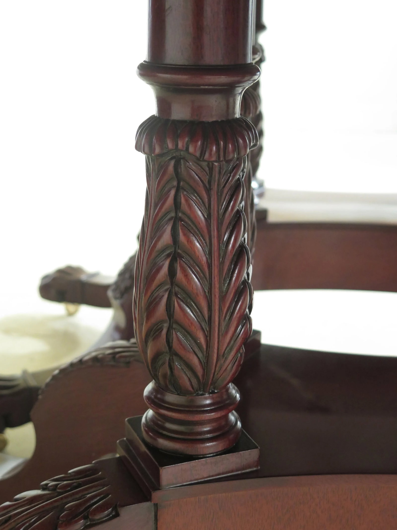 Traditional Kindel Winterthur Collection Mahogany Wide Dining Room Table - 3