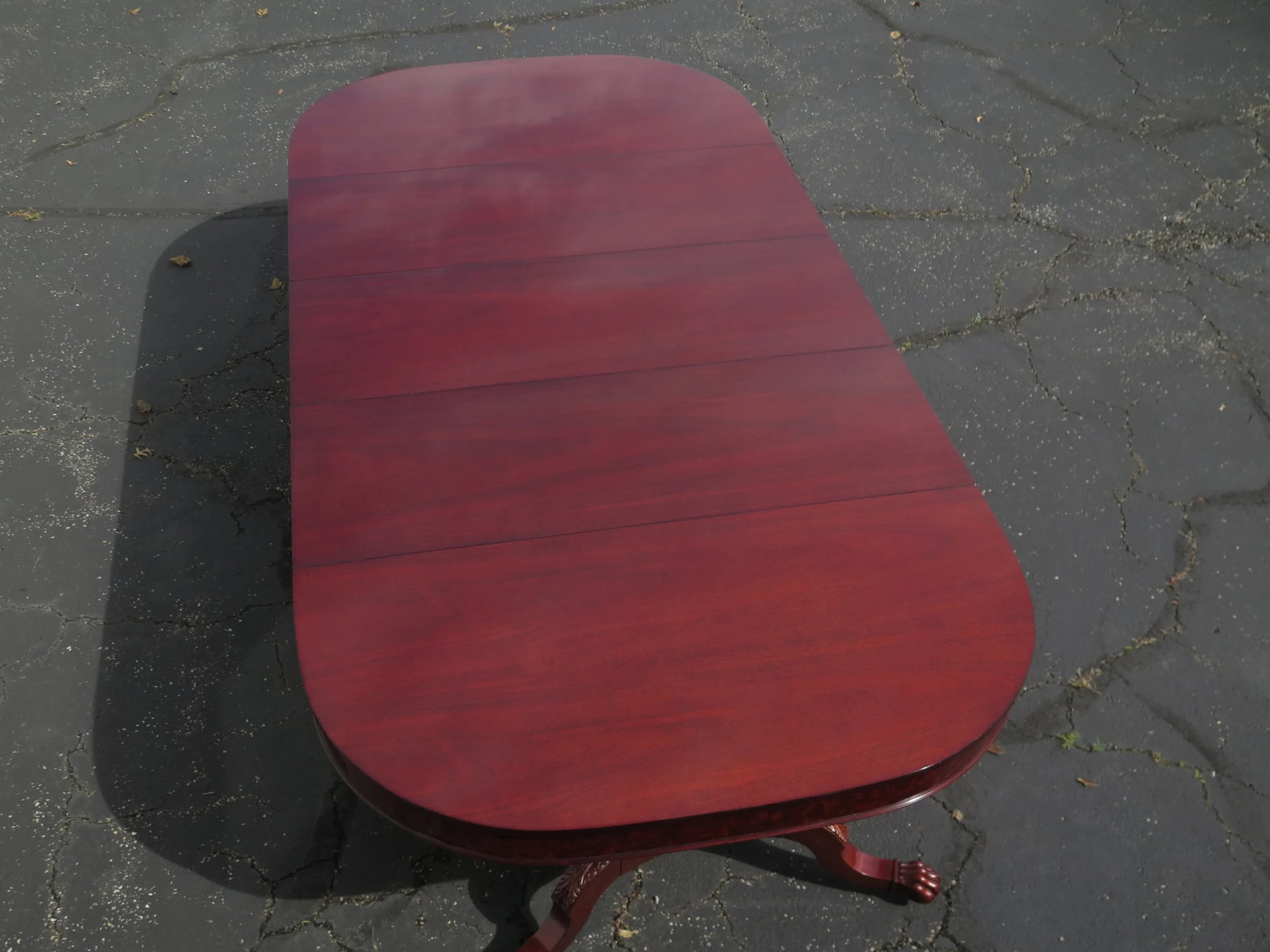 Traditional Kindel Winterthur Collection Mahogany Wide Dining Room Table - 6