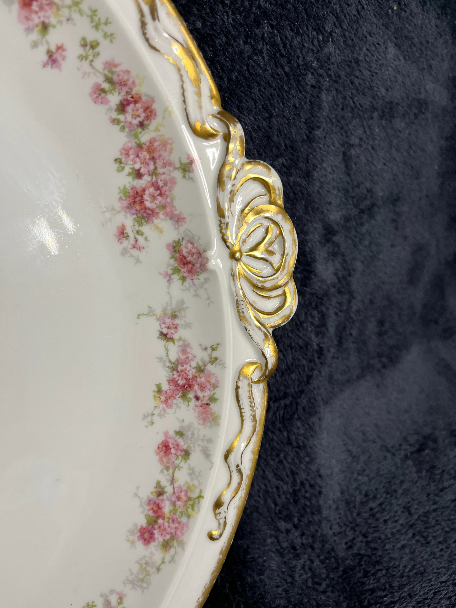 Antique Haviland Limoges Round Chop Plate - 3