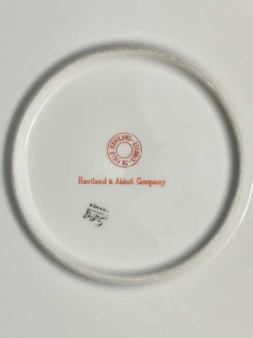 Antique Haviland Limoges Round Chop Plate - 6