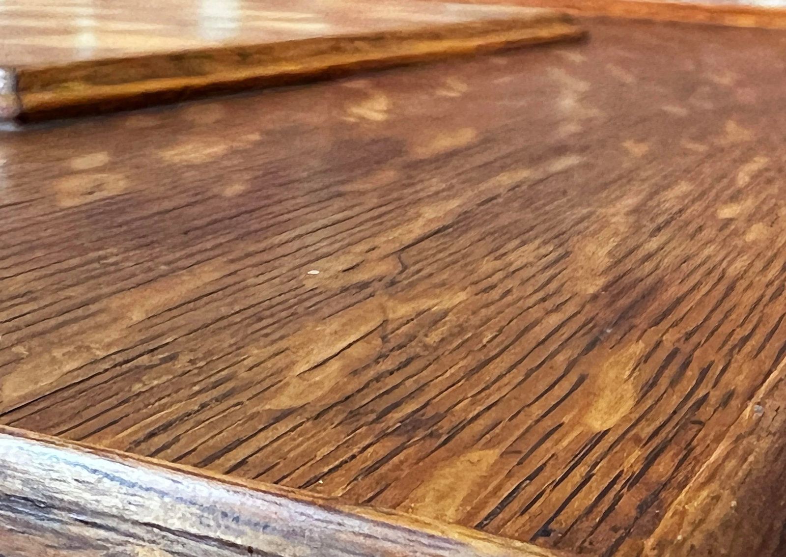 Antique Hand Made Oak Chess / Games Table - 5