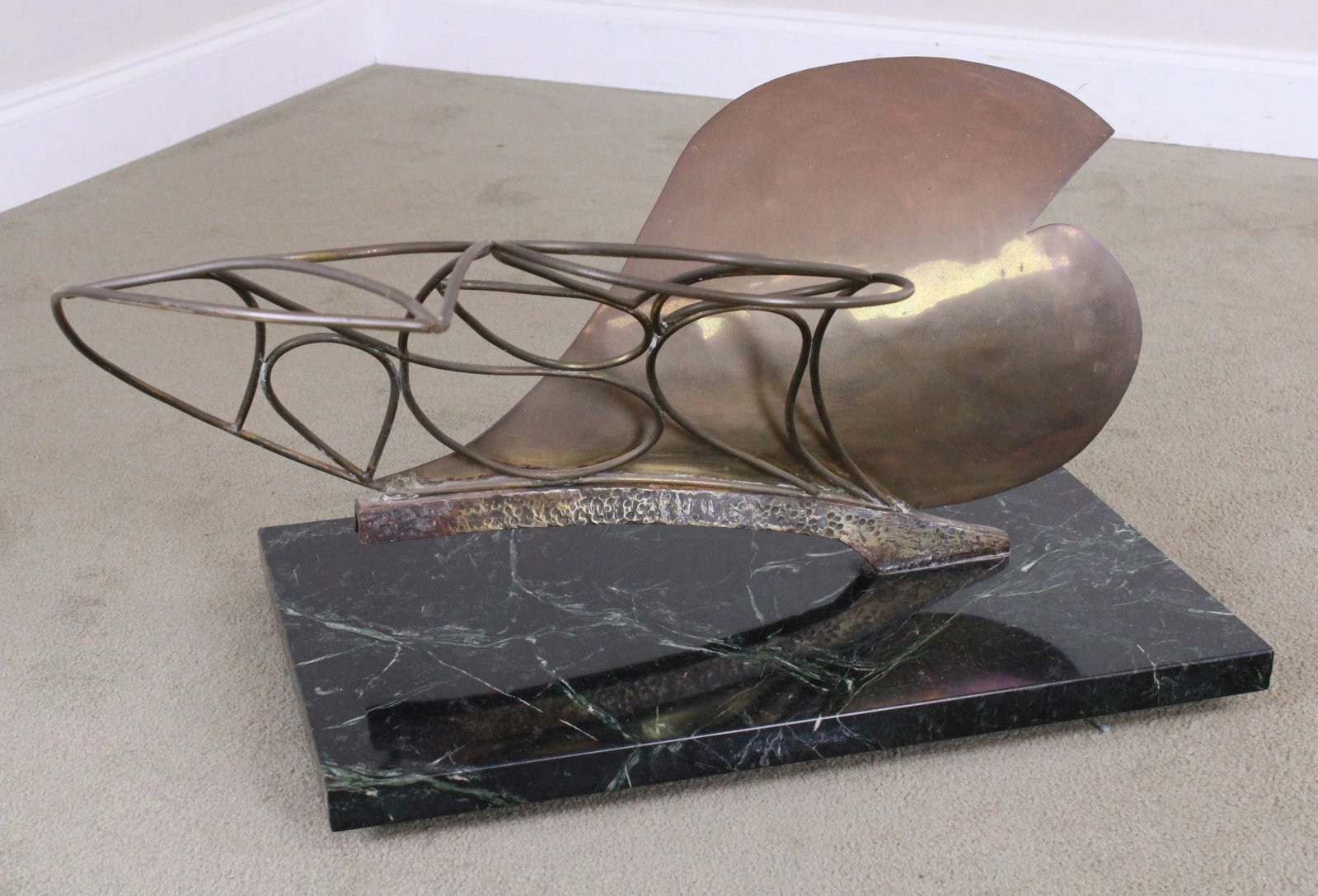 Postmodern Bronze Abstract Sculpture - 5