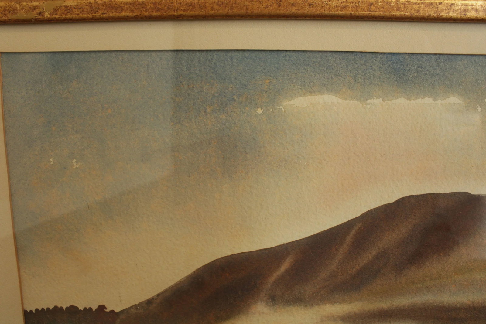 William Montgomery Framed "California" Watercolor Painting Signed - 12