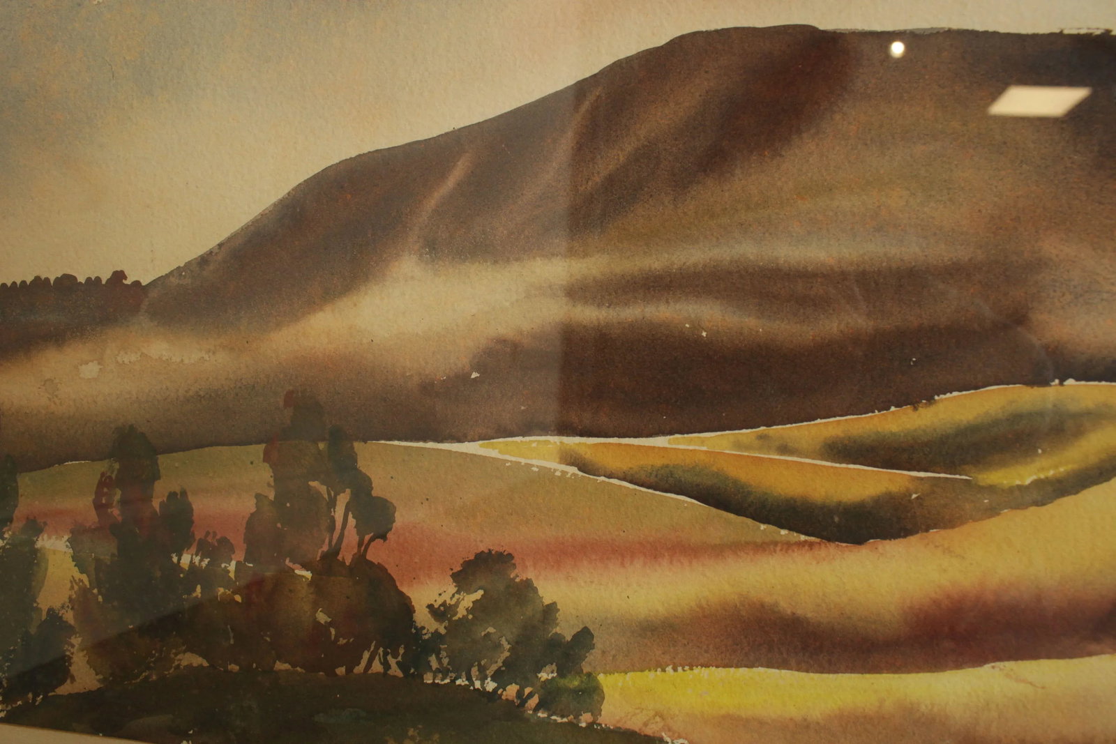 William Montgomery Framed "California" Watercolor Painting Signed - 6