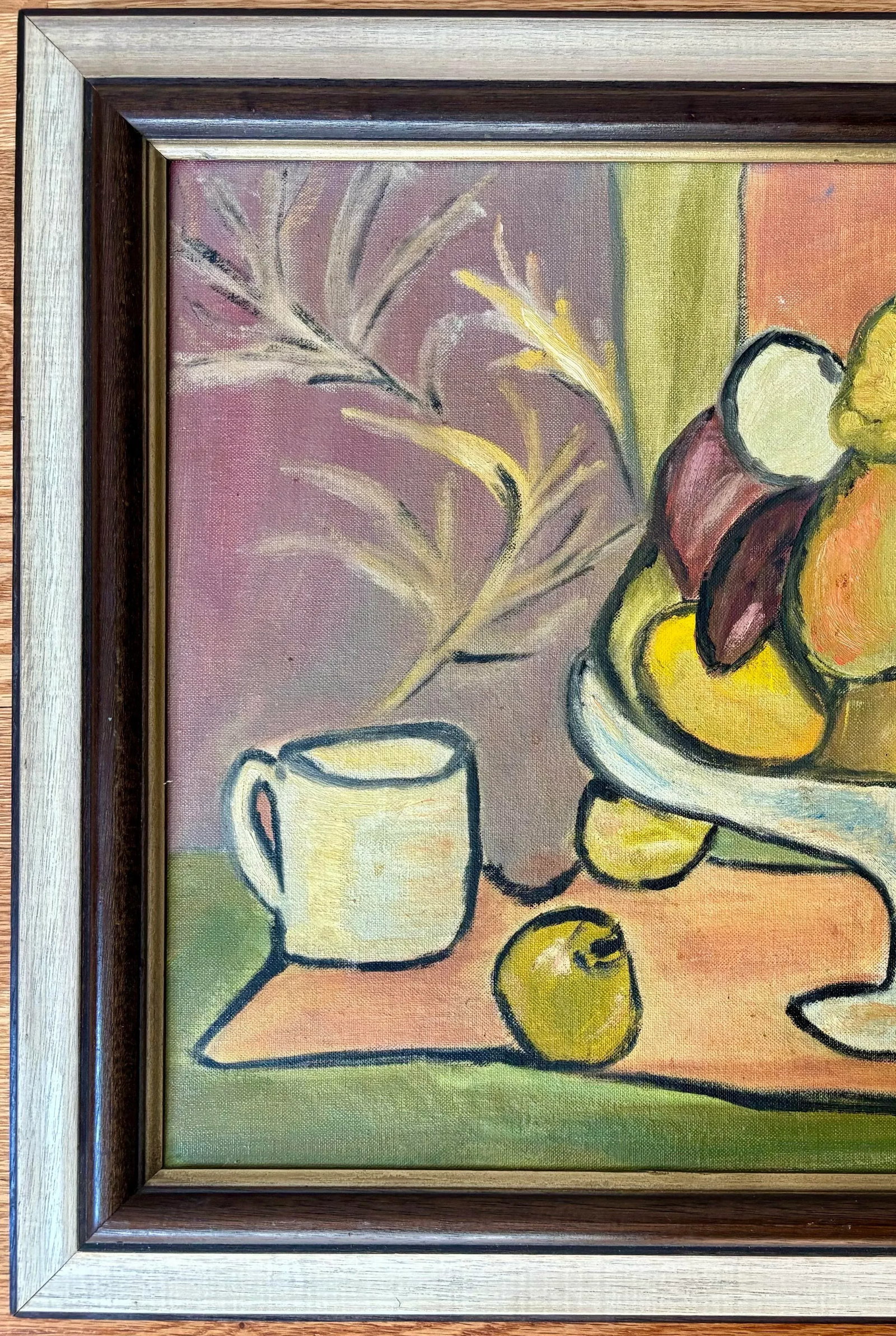 Mid 20th Century Post Impressionist Mid Century Still Life Oil Painting, Framed - 4