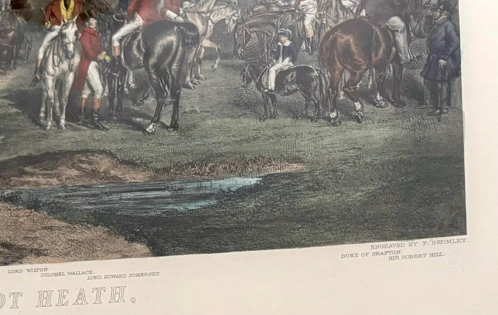 Antique 19th Century Original Aquatint Engraving by Frederick Bromley, Framed - 9