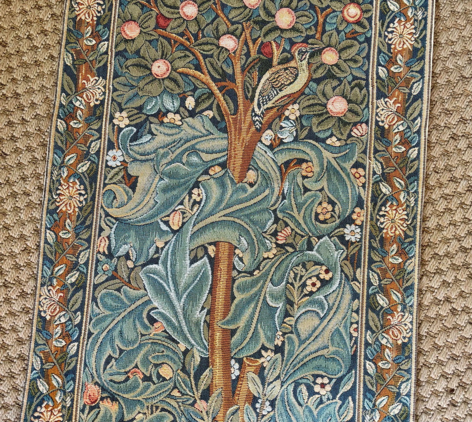 1990s French Tapestry Depicting Birds and Botanicals - 3