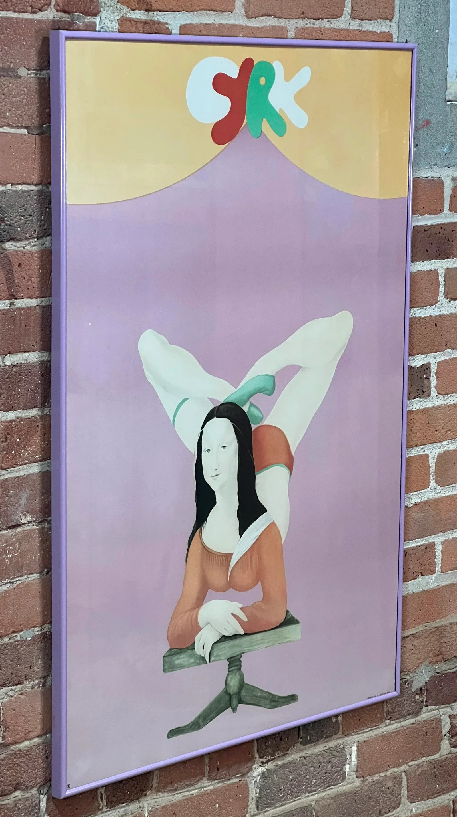 Vintage 1970's Polish Cyrk 'Mona Lisa' Circus Poster by Maciej Urbaniec - 3