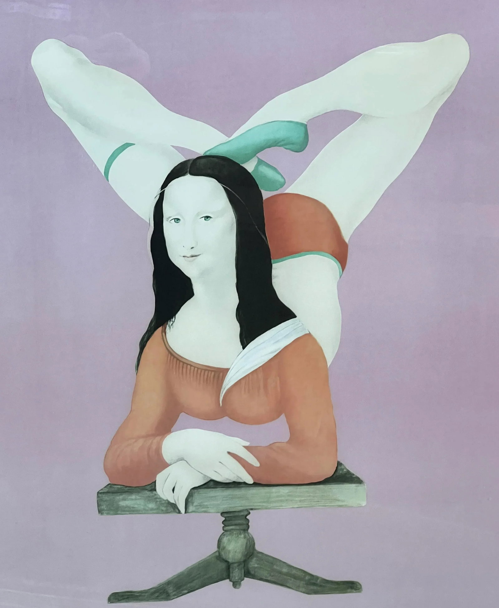 Vintage 1970's Polish Cyrk 'Mona Lisa' Circus Poster by Maciej Urbaniec - 4