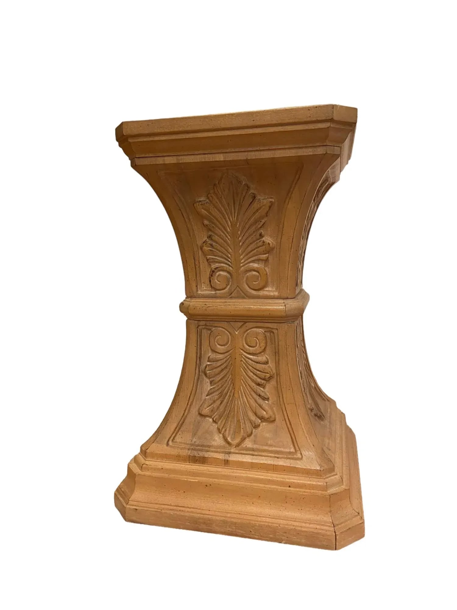 Weiman Attributed Glass & White Oak Pedestal Dining Table - 3