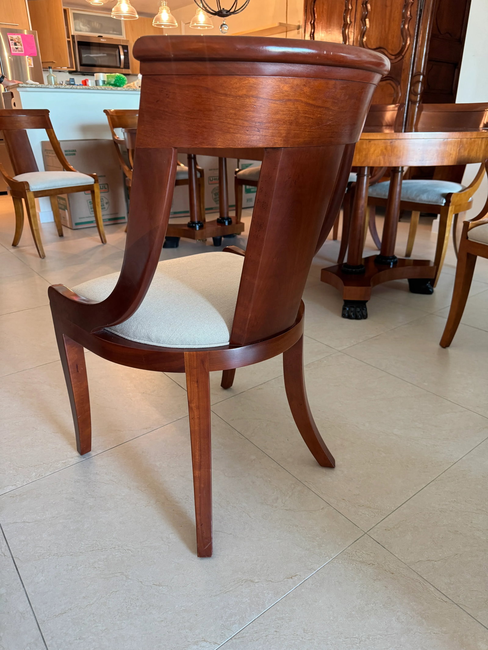 Baker Furniture Palladian Collection Neoclassic Style Extension Dining Table With 8 Chairs - Set of - 10