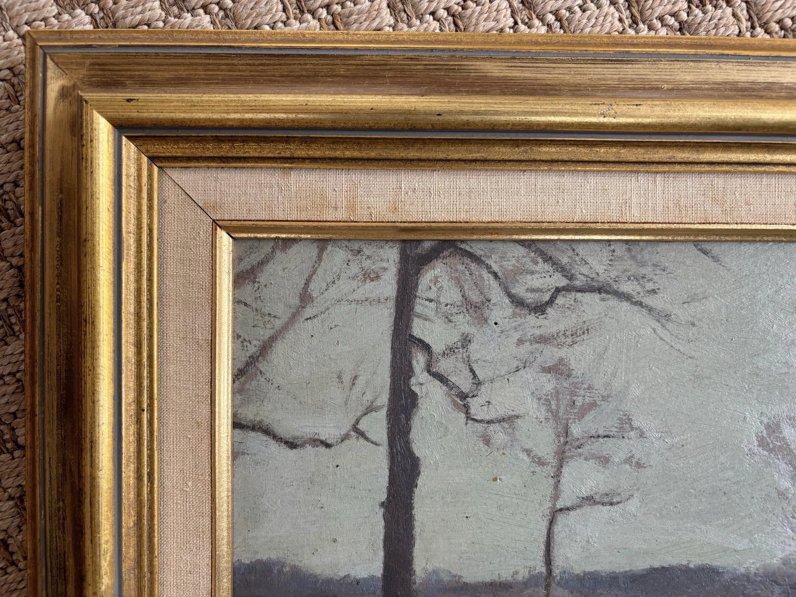 1920s Vintage Framed Landscape Oil Painting by American Artist Emlen McConnell - 8