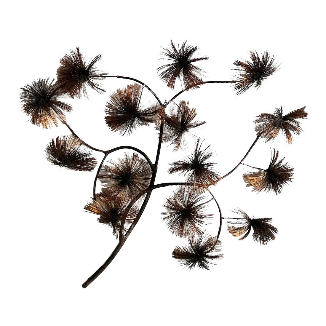 Vintage Brutalist John Steck Copper Pom Pom 'Desert Flowers' Wall Sculpture (1 of 7)