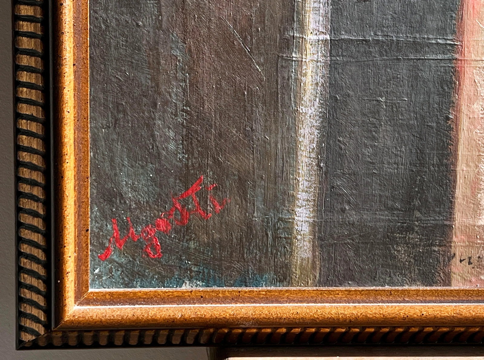 Vintage C.1978 Impressionist Oil on Canvas Still Life Painting Signed - 6