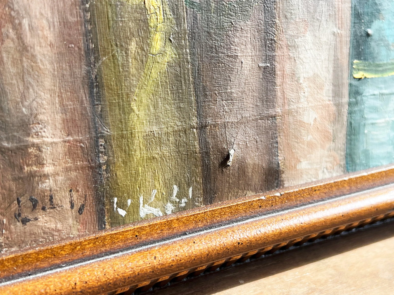 Vintage C.1978 Impressionist Oil on Canvas Still Life Painting Signed - 7